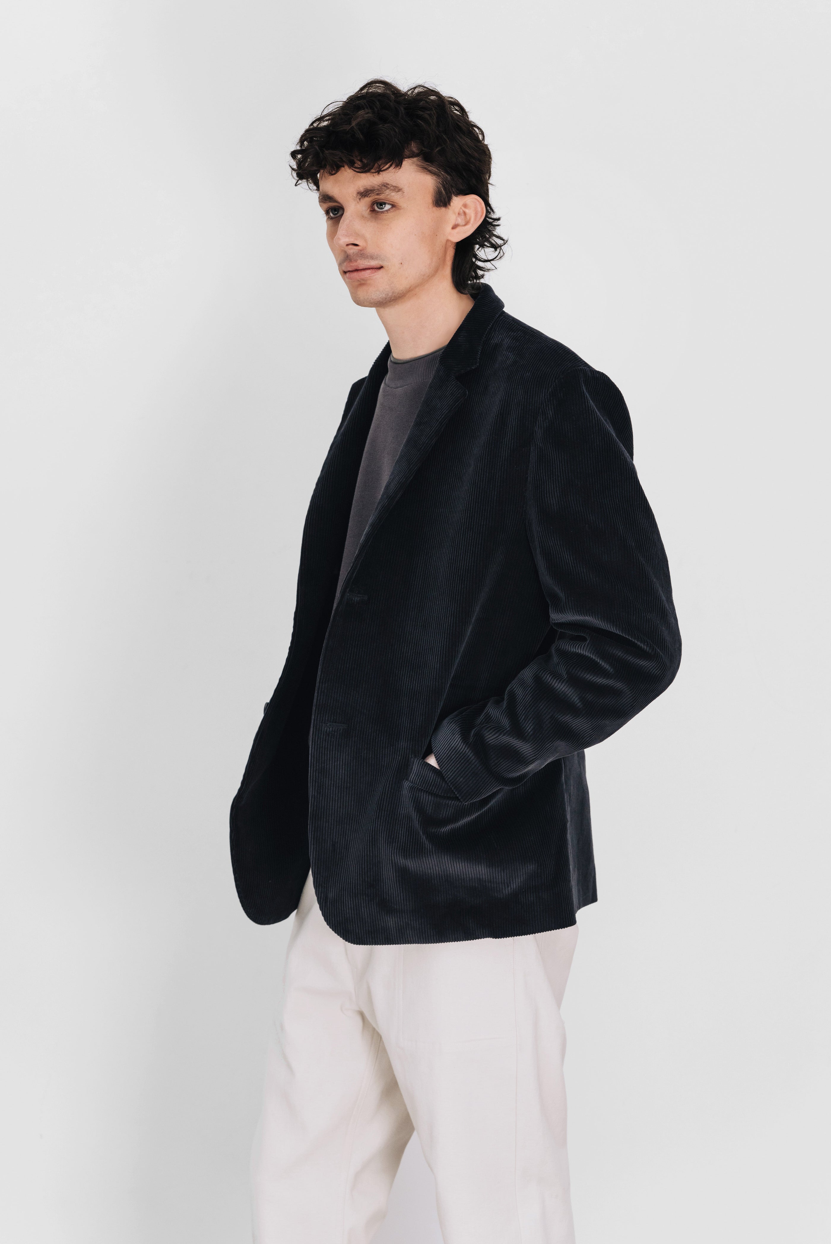 MINIMAL BLAZER JACKET - Corduroy