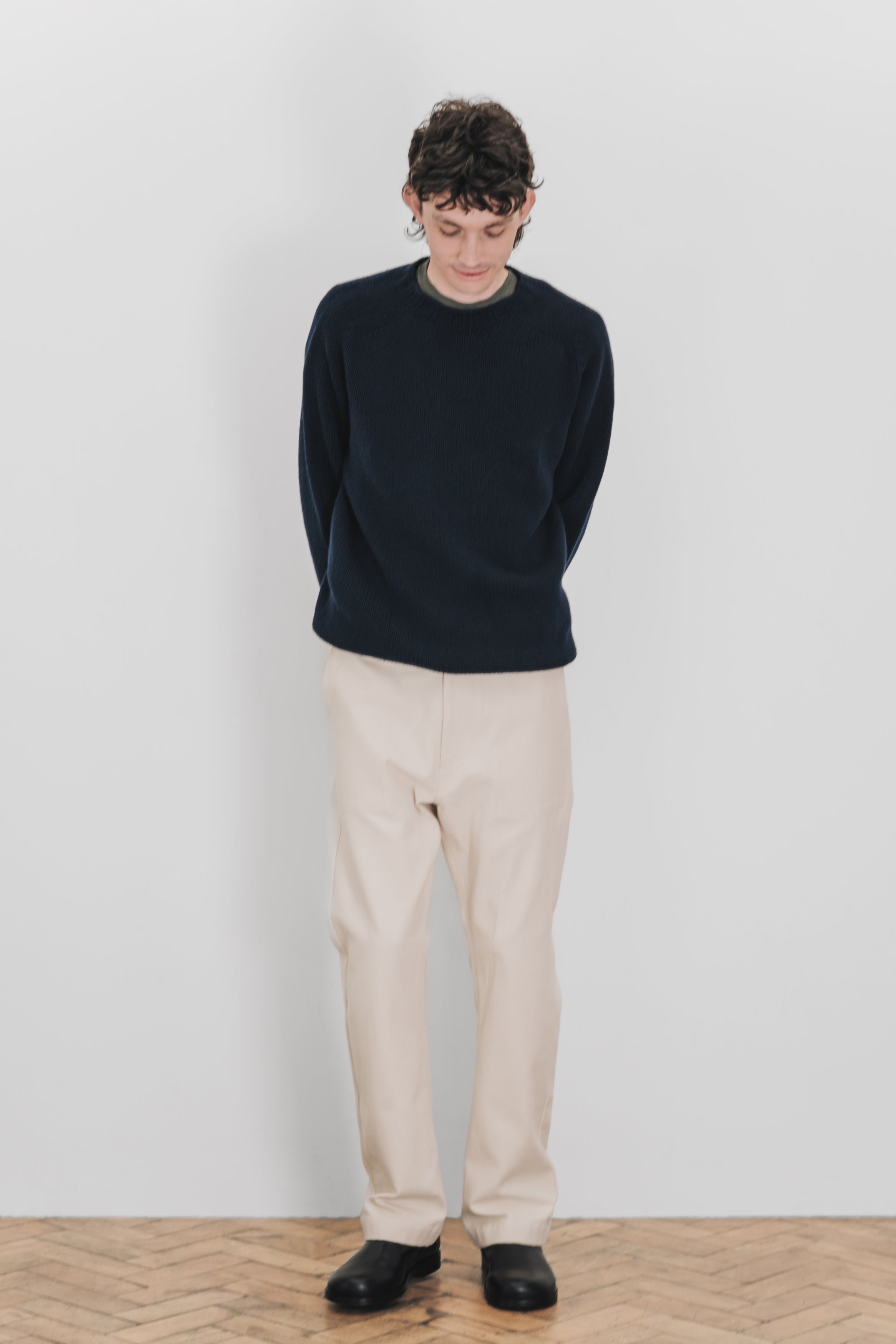 REFINED WORK TROUSERS - Cotton twill (Stone)