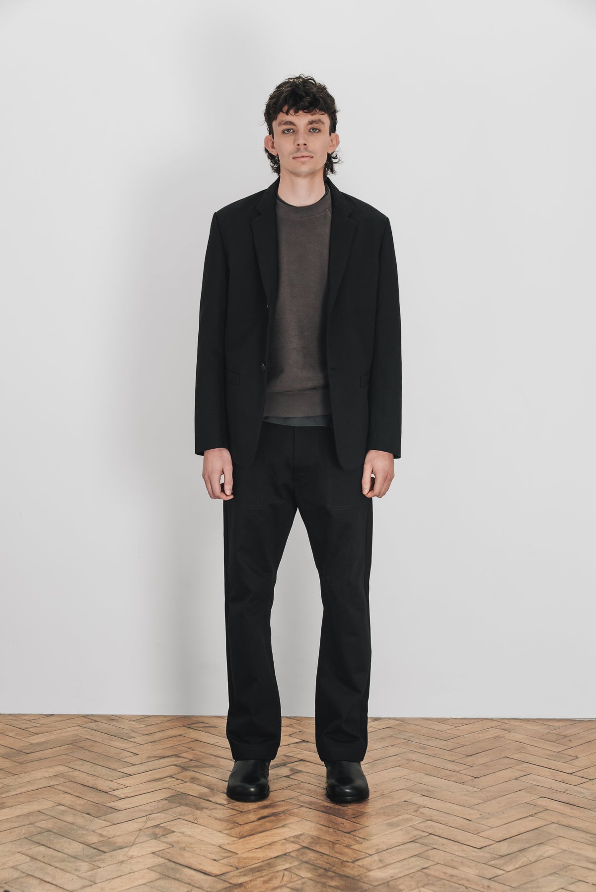 MINIMAL BLAZER JACKET - Cotton twill
