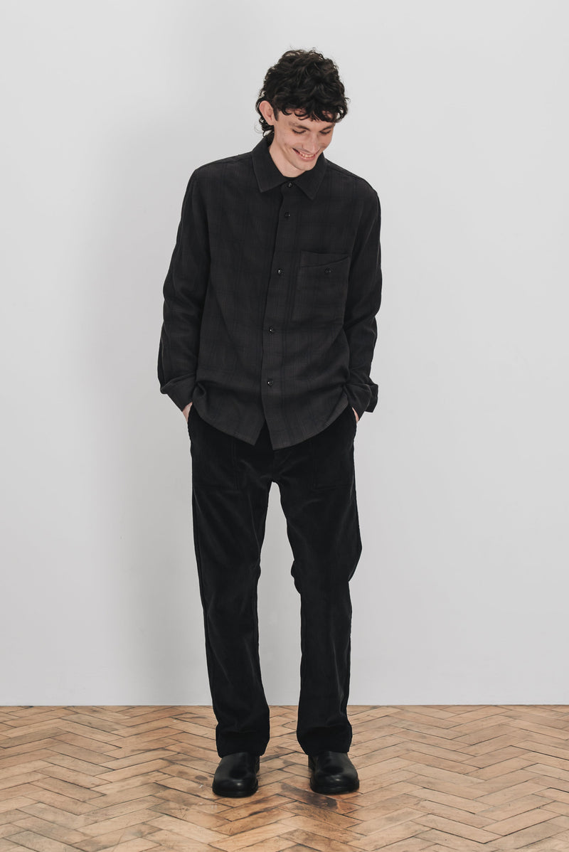 DOUBLE POCKET SHIRT - Black/Olive