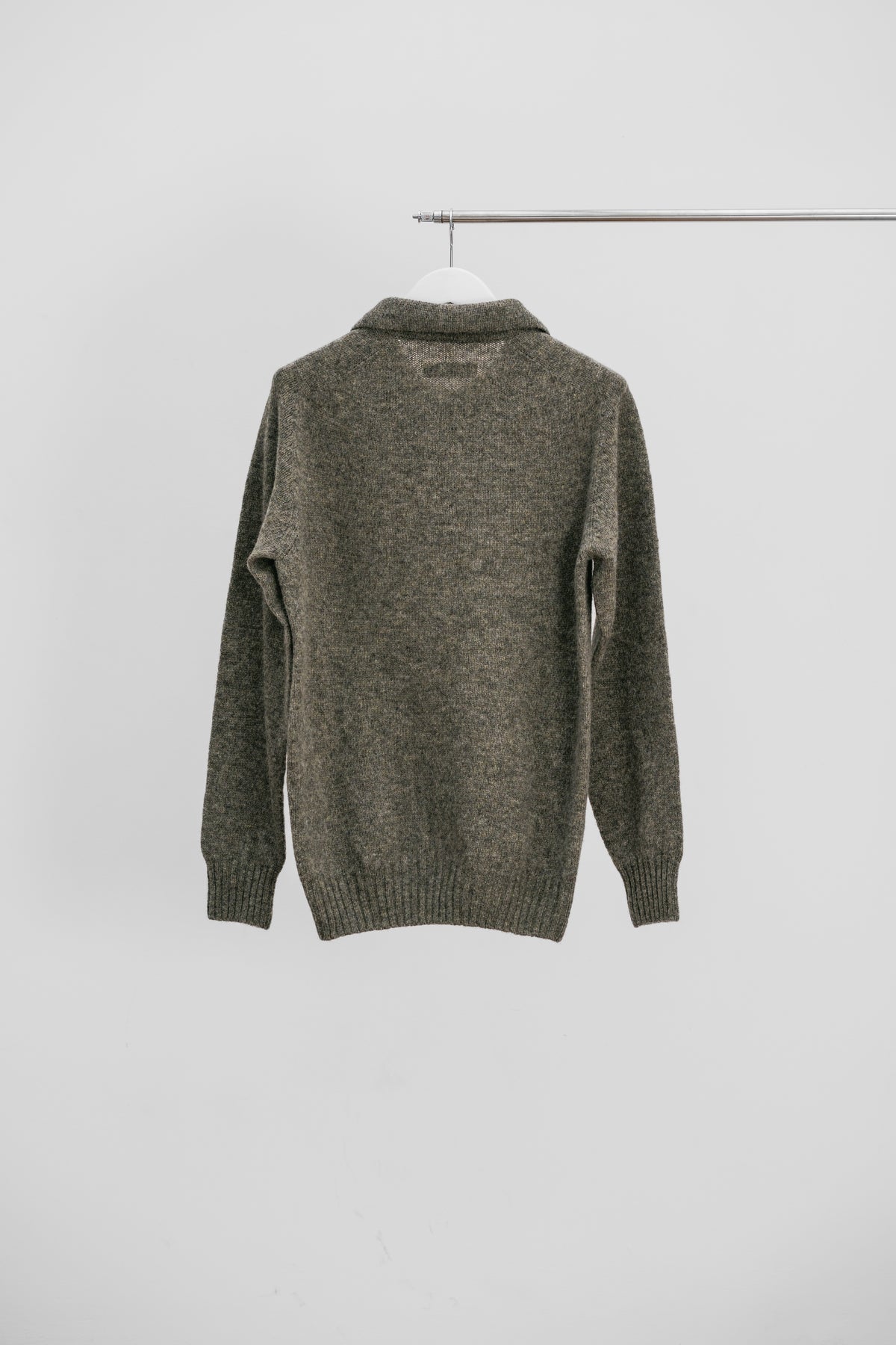 CLEAN WOOL POLO - Taupe