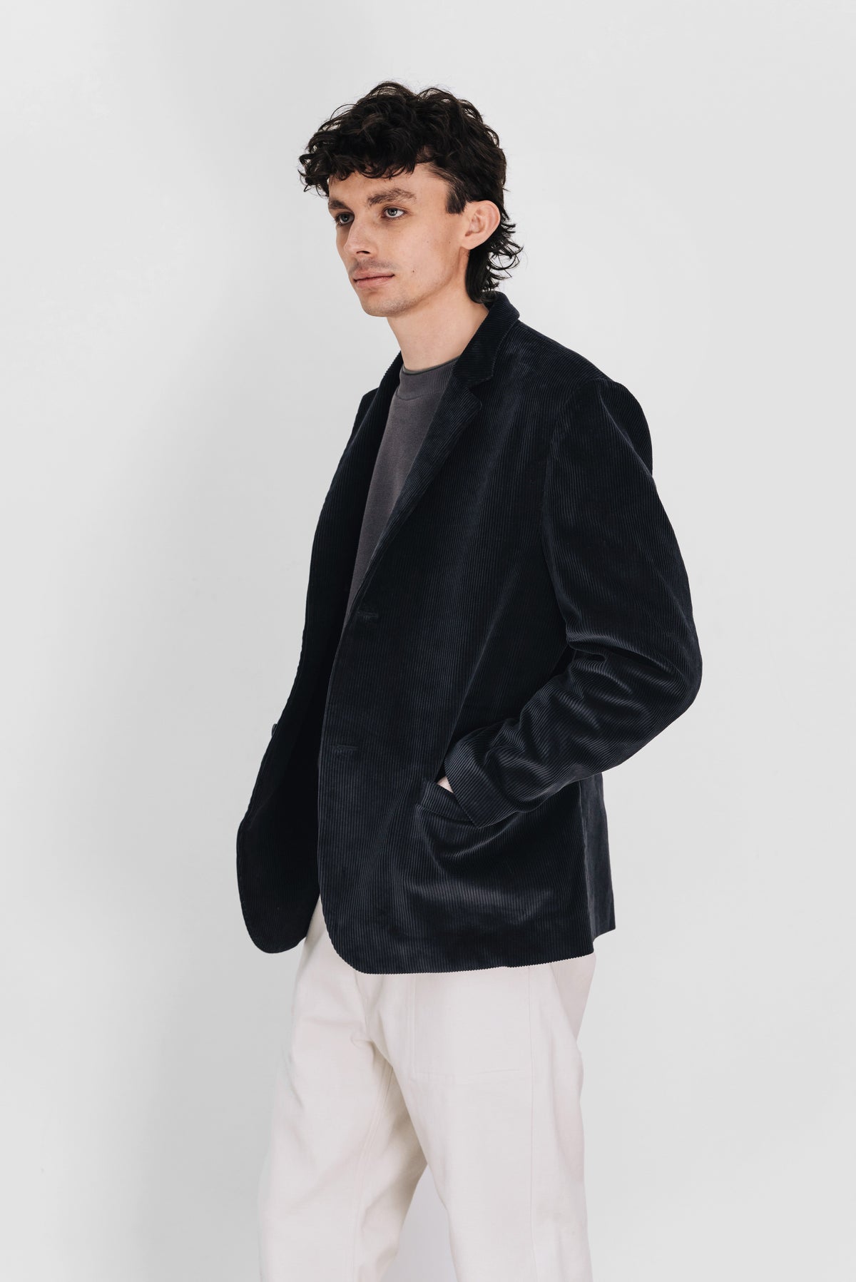 MINIMAL BLAZER JACKET - Corduroy