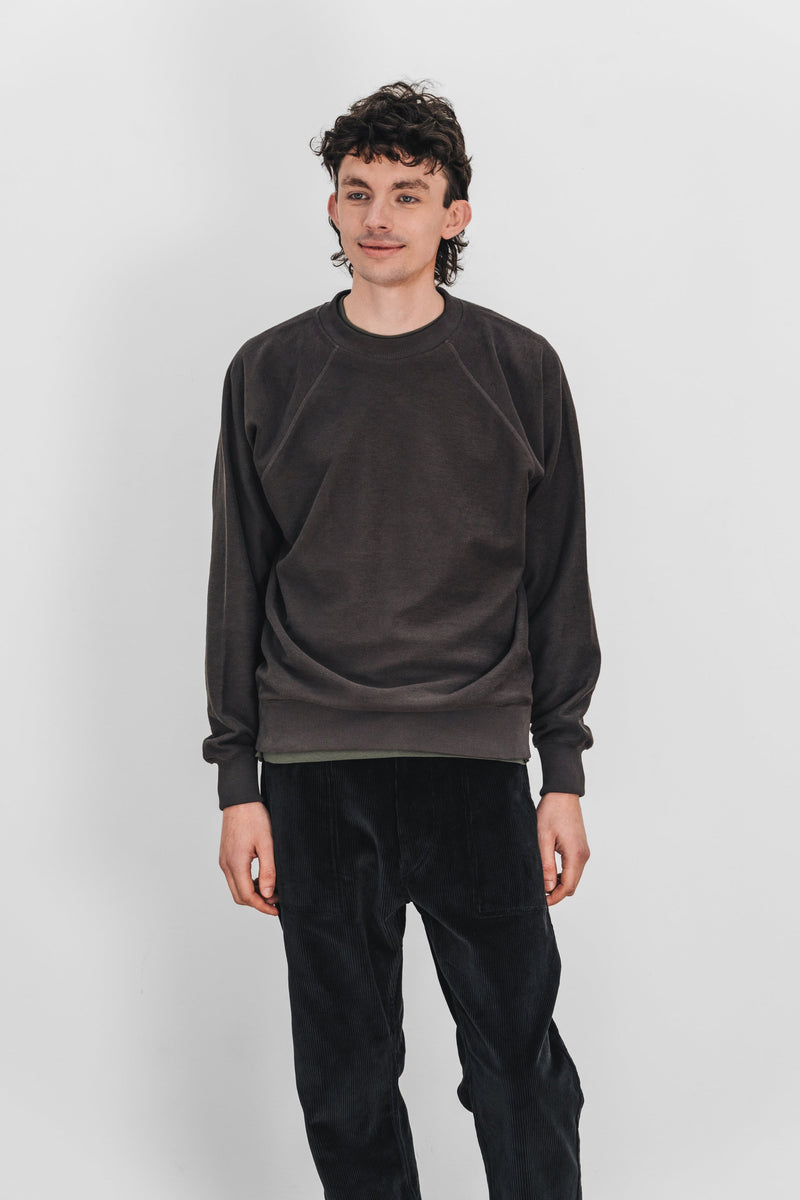 REVERSED TERRY SWEATSHIRT - Grape