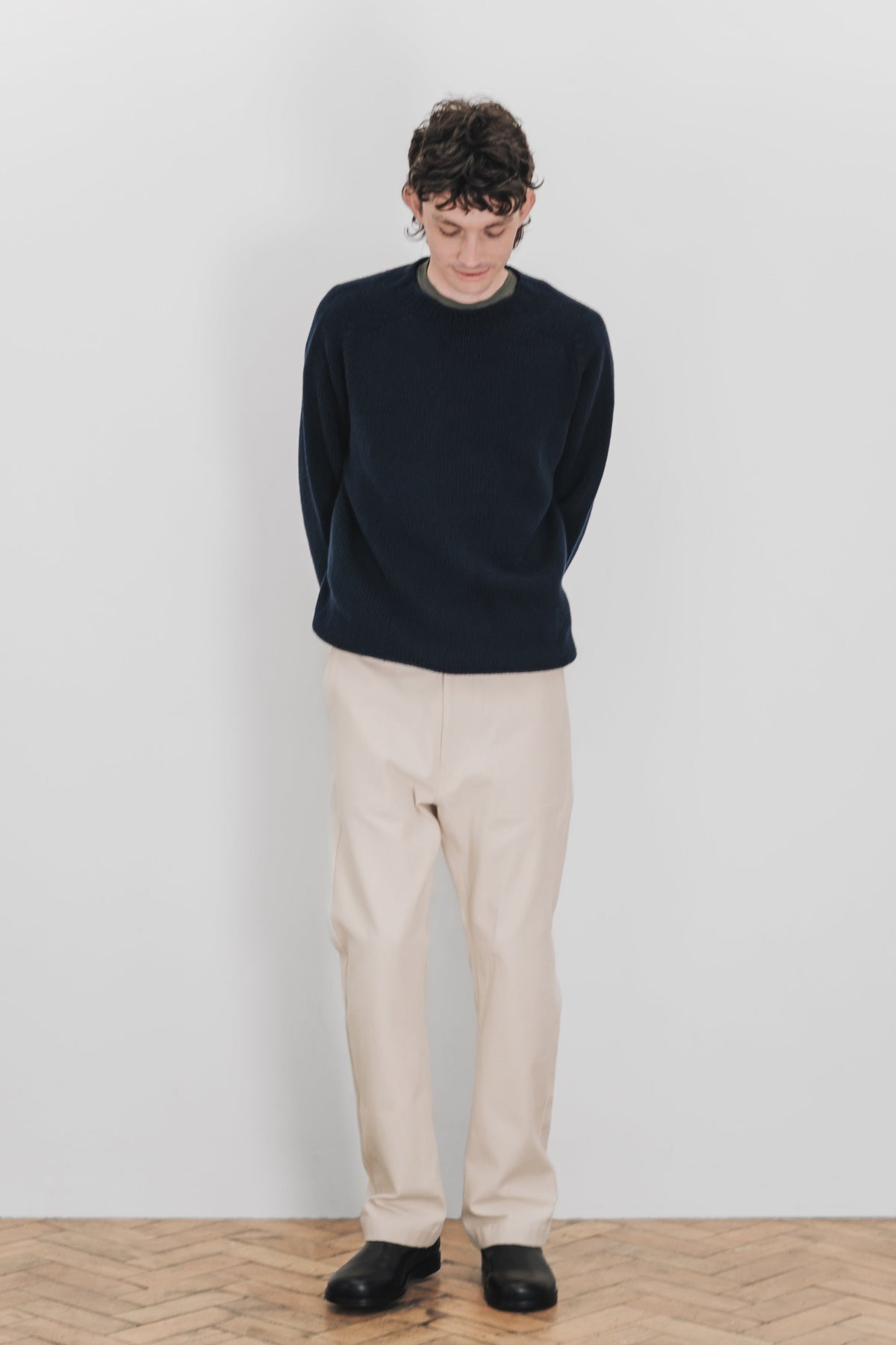 REFINED WORK TROUSERS - Cotton twill (Stone)