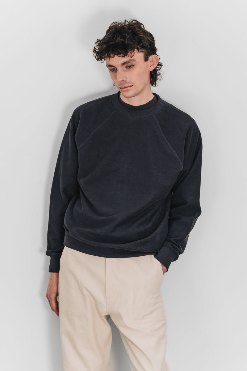 REVERSED TERRY SWEATSHIRT - Faded Ink