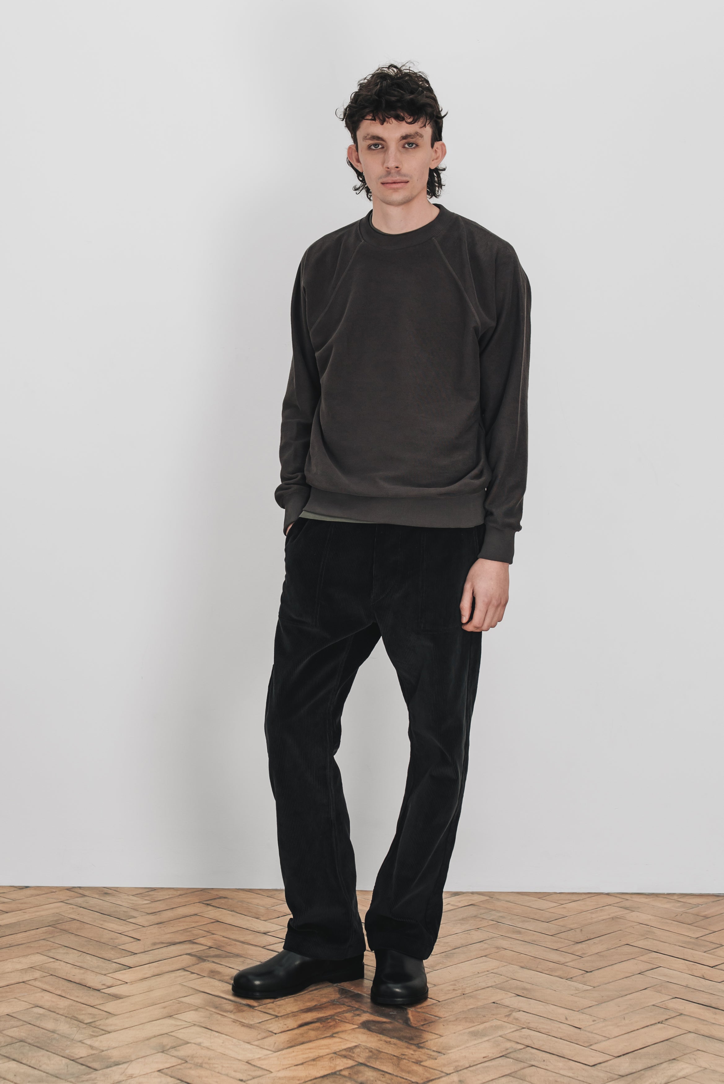 REFINED WORK TROUSERS - Corduroy (Black)