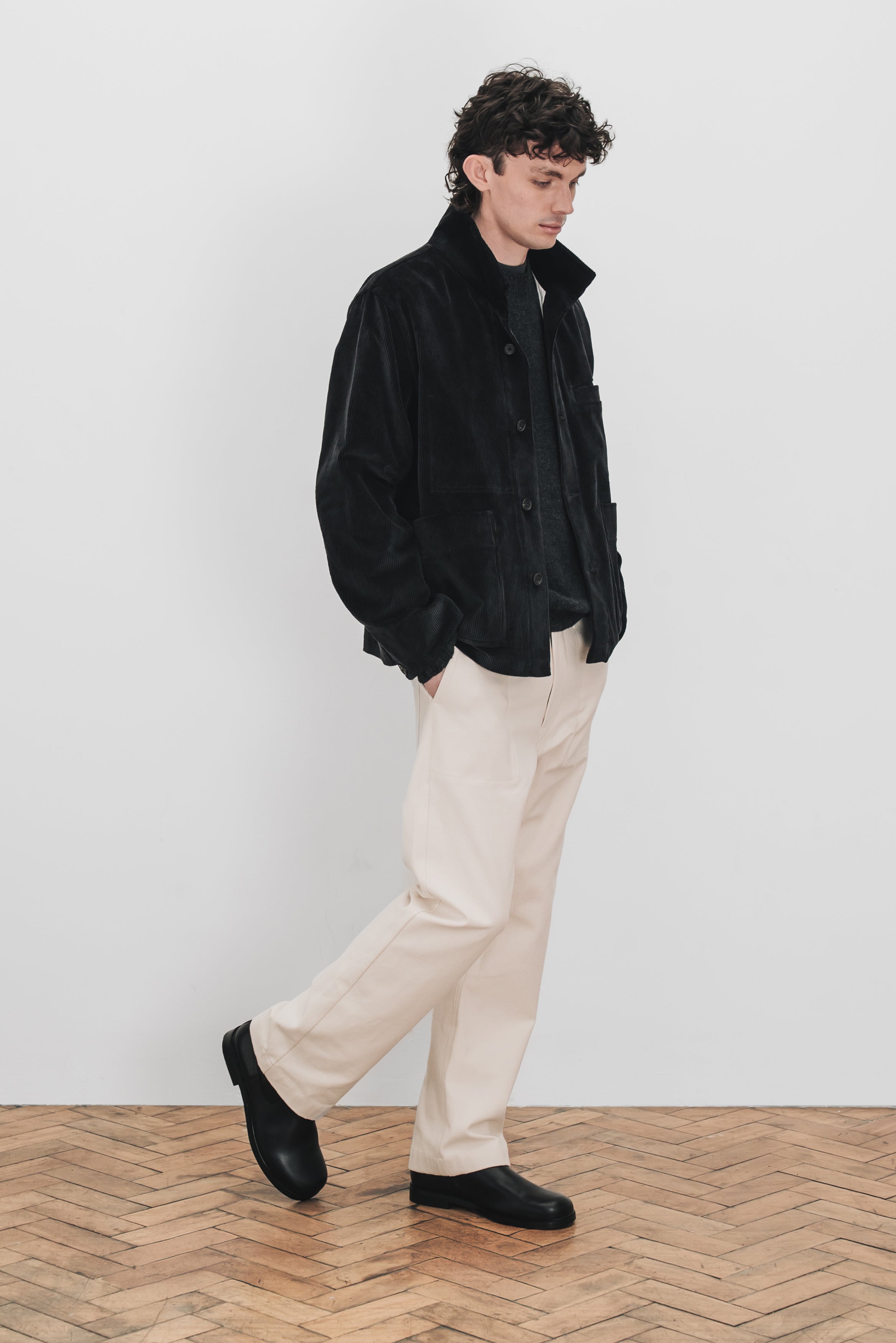 STAND COLLAR WORK JACKET