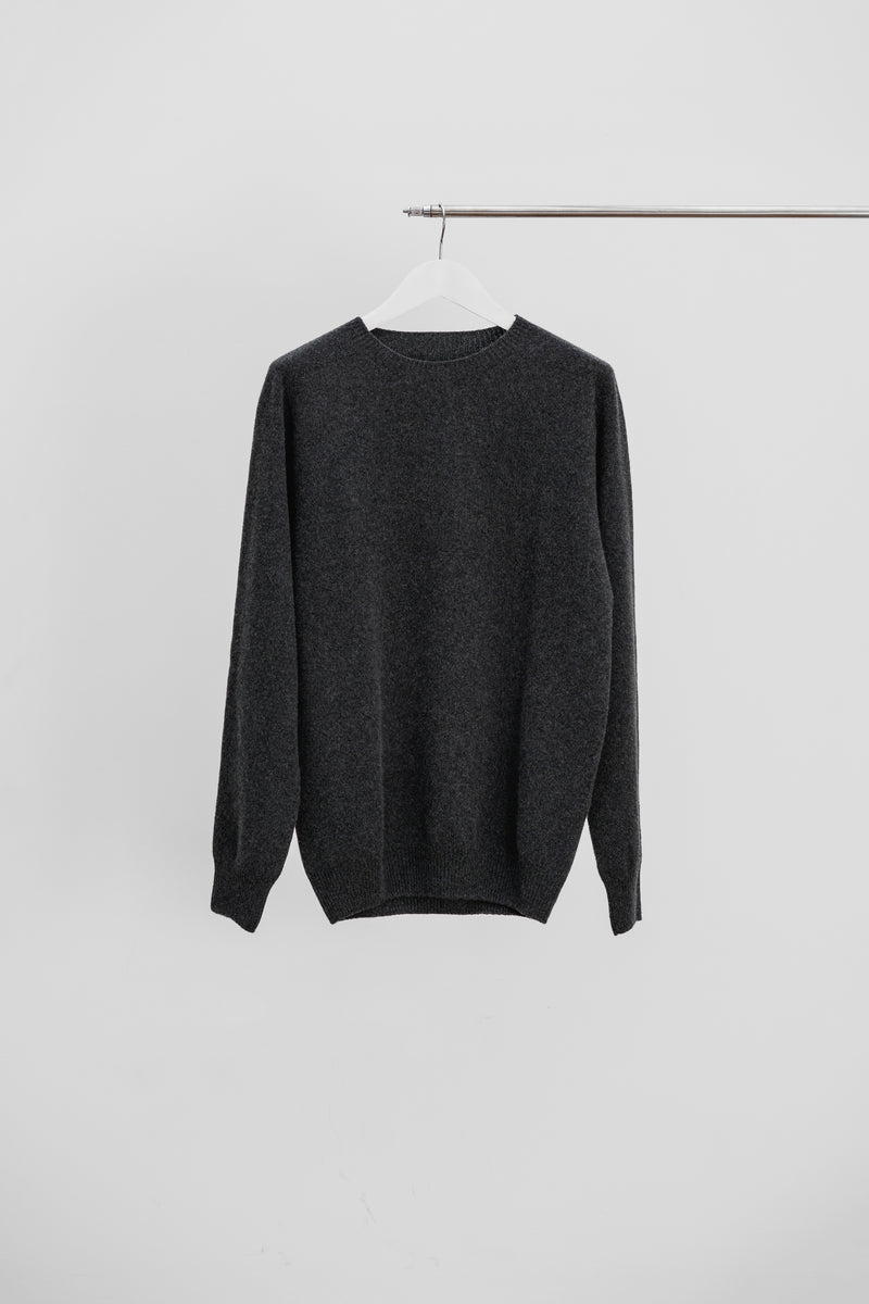 CASHMERE BASE CREW NECK - Grey
