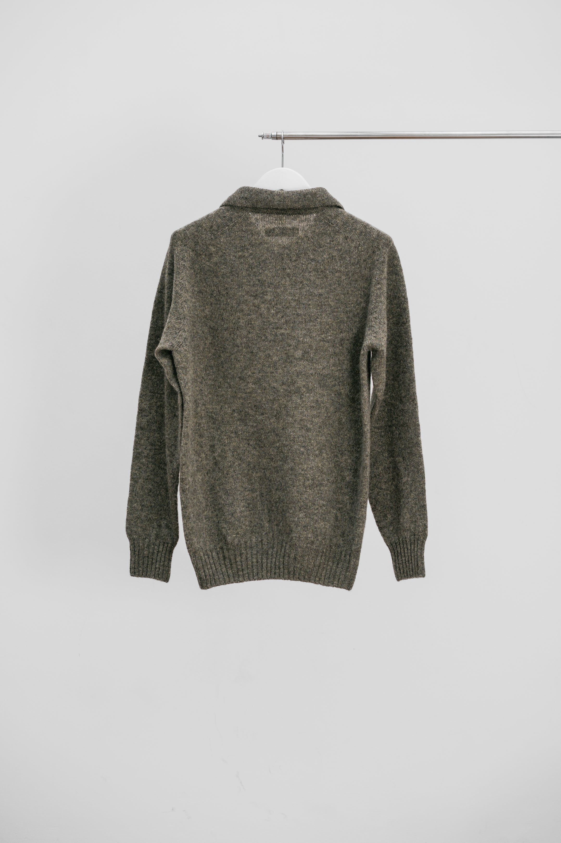 CLEAN WOOL POLO - Taupe