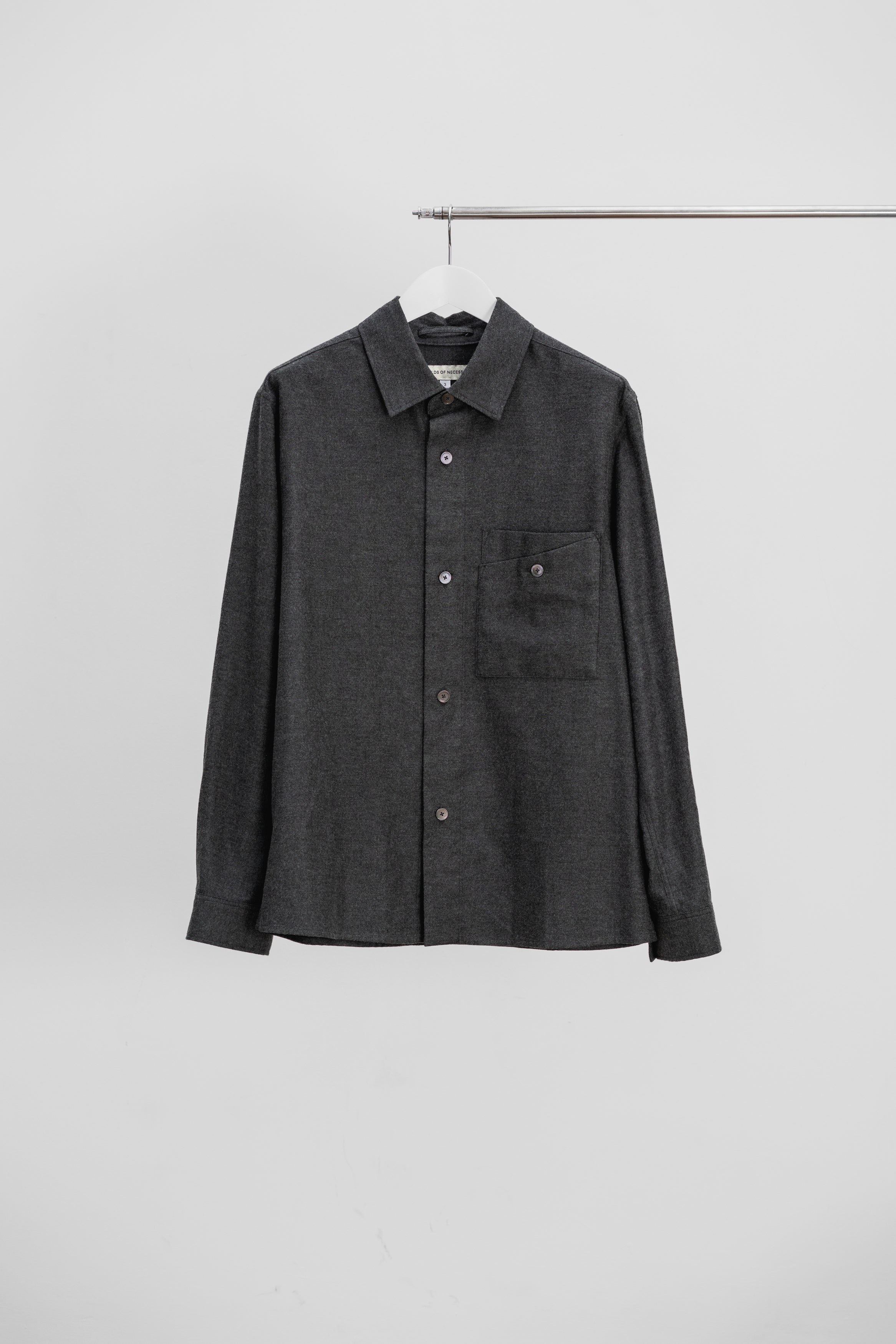 DOUBLE POCKET SHIRT - Grey