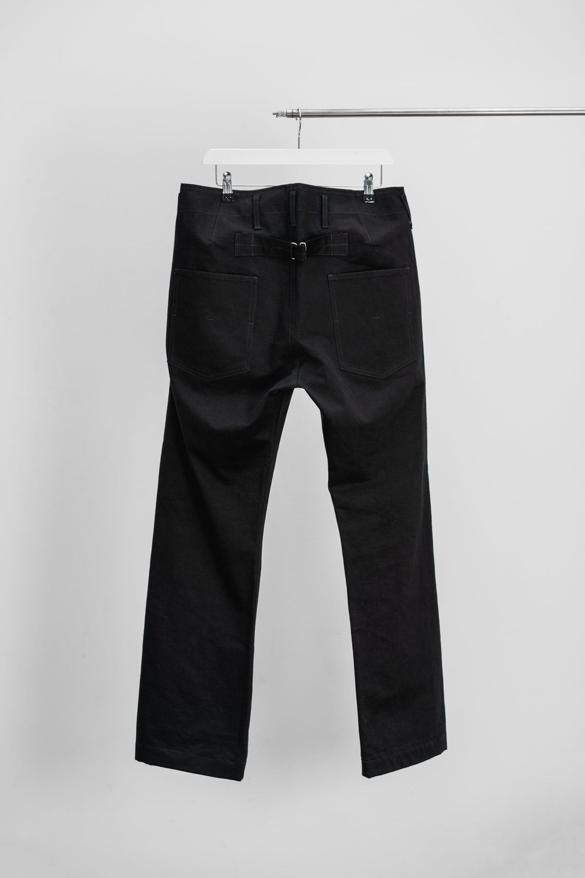 REFINED WORK TROUSERS - Cotton twill (Black)