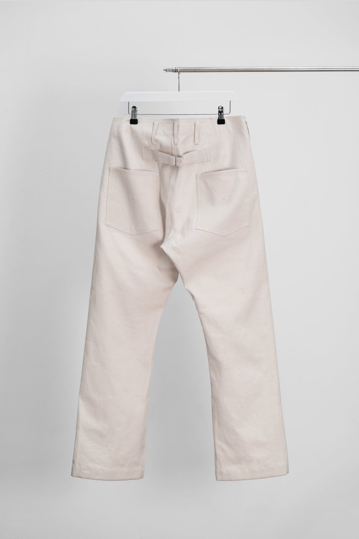 REFINED WORK TROUSERS - Cotton twill (Stone)